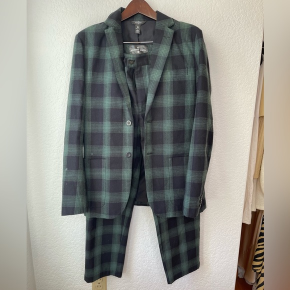 *SET*Houston White Plaid blazer and pant set - Picture 2 of 13